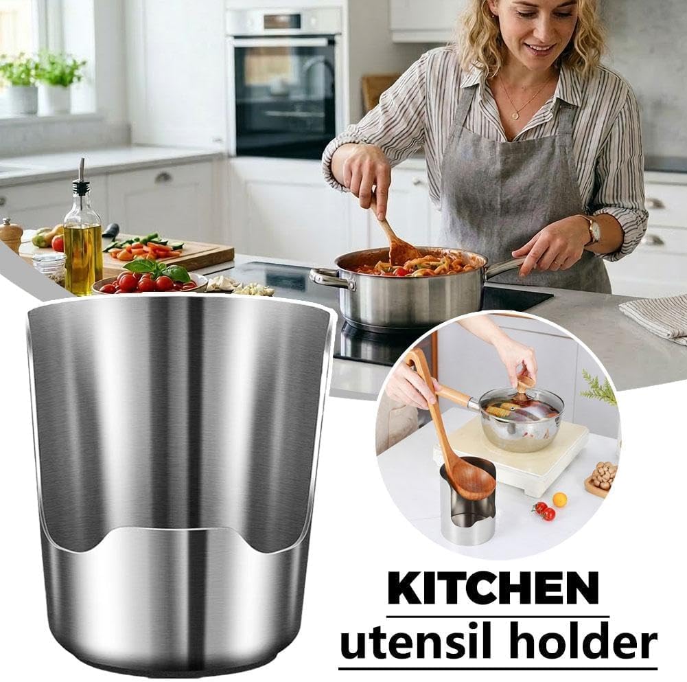 2 in 1 stainless steel spoon lid holder