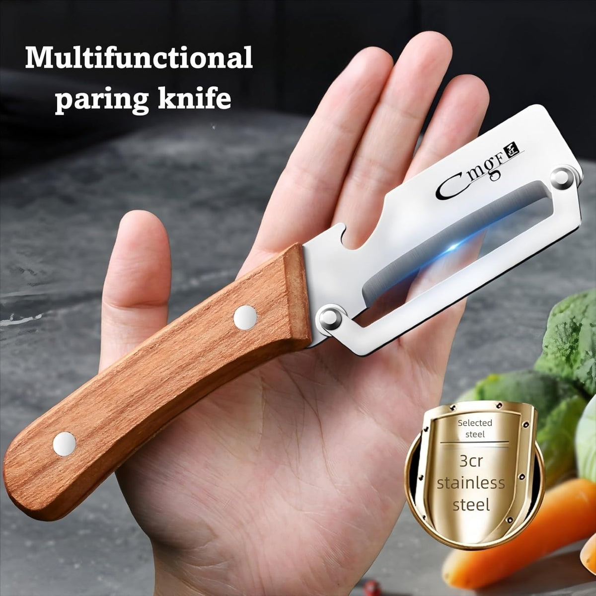 Chefora™ Premium Stainless Steel Vegetable Peeler Pro