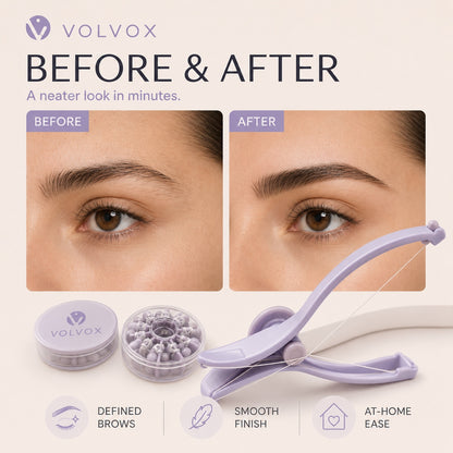 VOLVOX Precise Brow Threading Tool