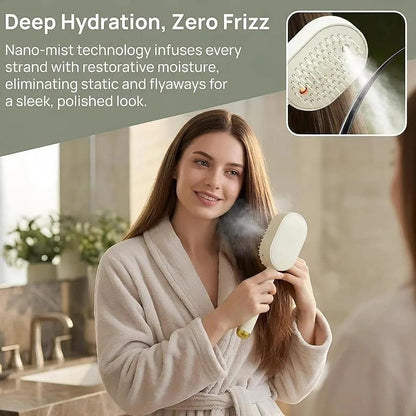 GlossWave™ Rechargeable Cordless Steam Hair Straightener Brush