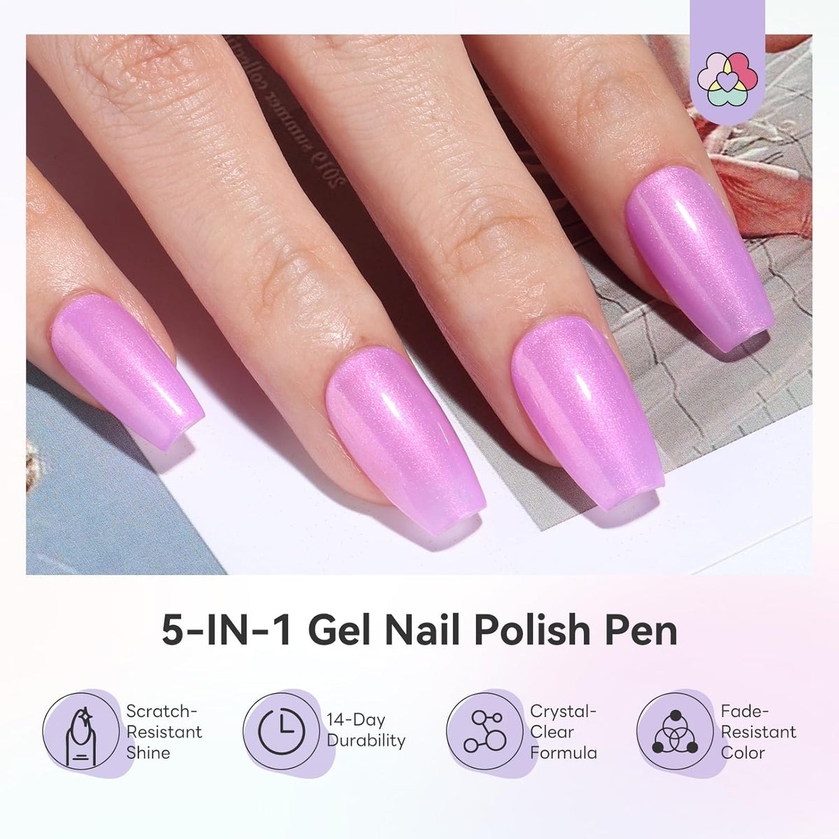GlossPin™ — 5-in-1 Gel Nail Polish Pen 6 color set