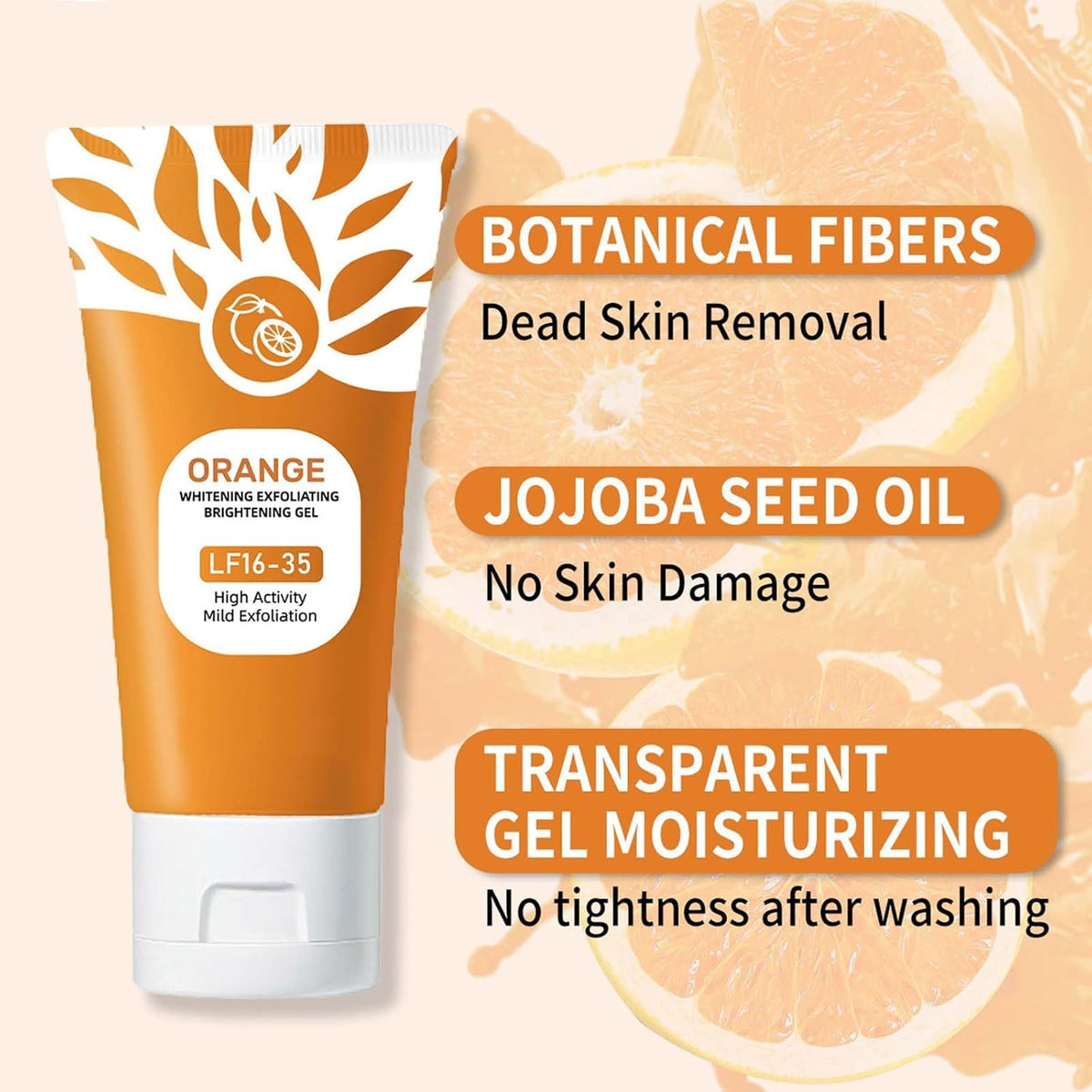 Orange Enzyme Peeling Gel | Deep Clean, Brighten & Moisturise Face & Body