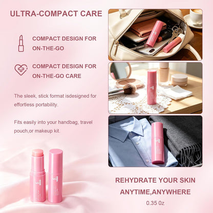 PDRN Pink Collagen Volume Balm Stick | K-Beauty Anti-Aging Multi Stick for Face, Lips, Eyes & Neck