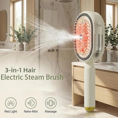 GlossWave™ Rechargeable Cordless Steam Hair Straightener Brush