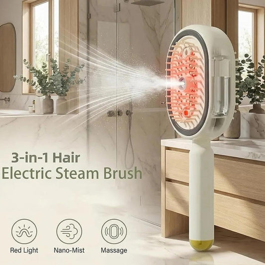 GlossWave™ Rechargeable Cordless Steam Hair Straightener Brush