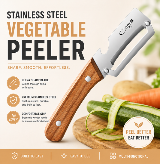 Chefora™ Premium Stainless Steel Vegetable Peeler Pro