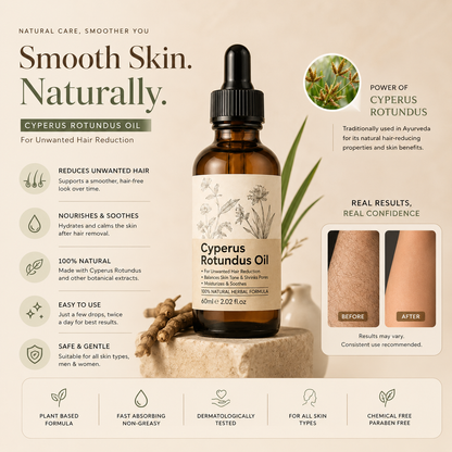 skinelva™ Premium Cyperus Rotundus Body Oil