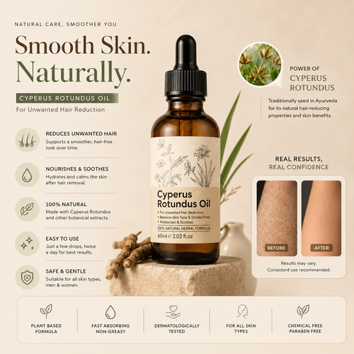 skinelva™ Premium Cyperus Rotundus Body Oil