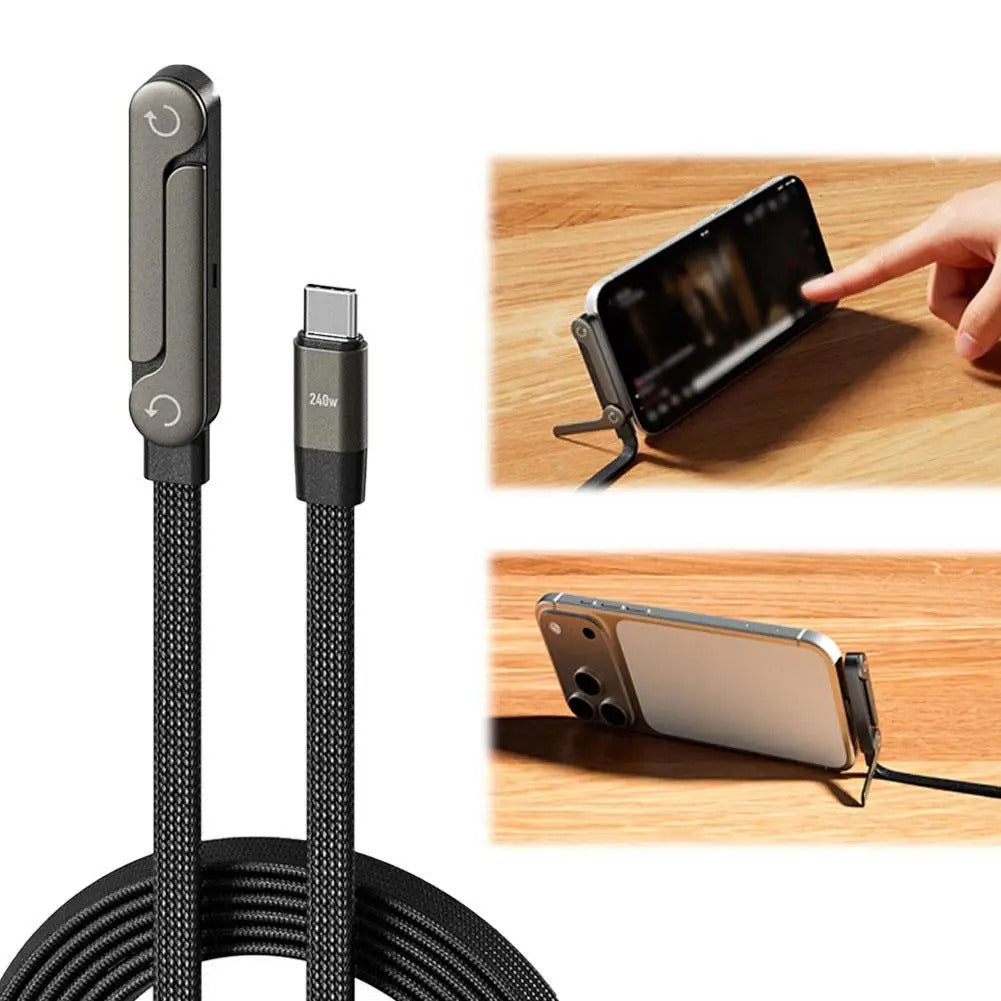 240W Foldable Type-C Fast Charger For Iphone and Samsung