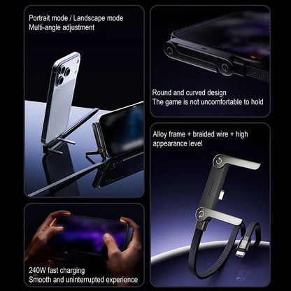 240W Foldable Type-C Fast Charger For Iphone and Samsung